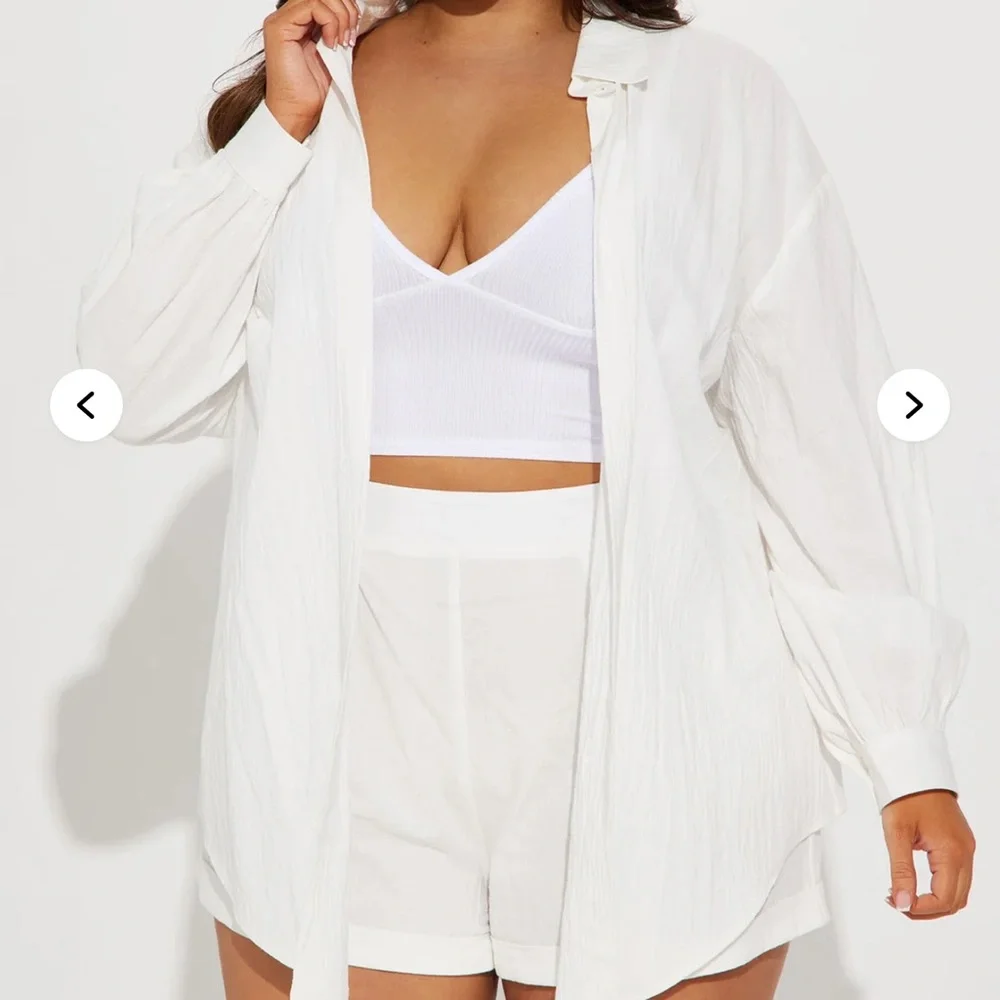 Fashion Nova White High Waist Shorts - Picture 7 of 7